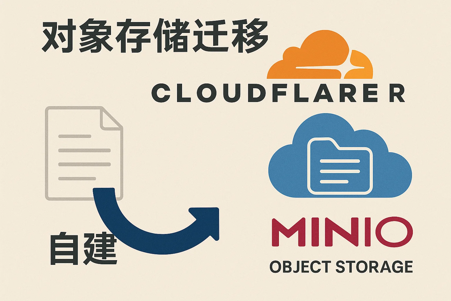 使用minIO自建S3存储,并迁移cloudFlare R2